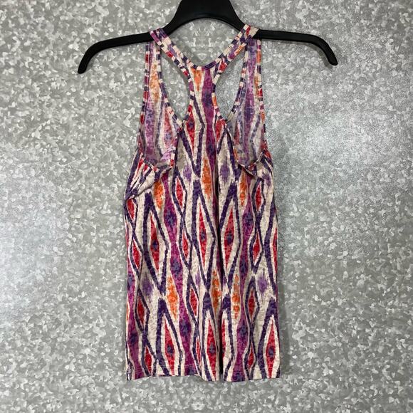 dELiA*s Purple & Orange Aztec Print Racerback Tank Top - Size Small - Scoop Neck - Picture 6 of 6
